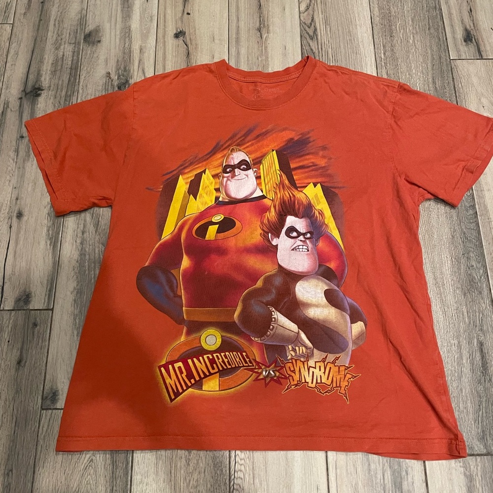 Disney Red Mr. Incredible Short Sleeve Tee